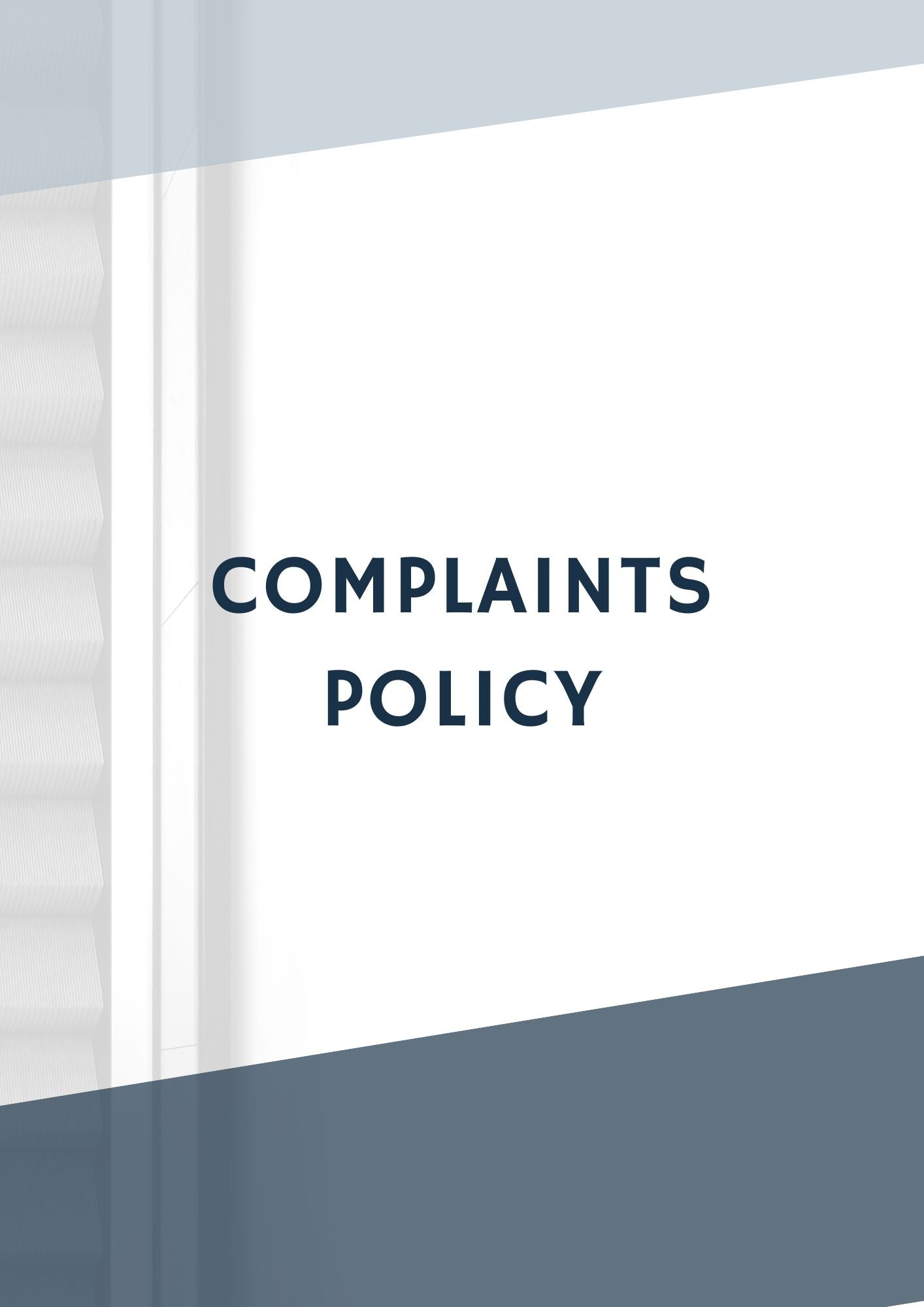 Complaints Policy