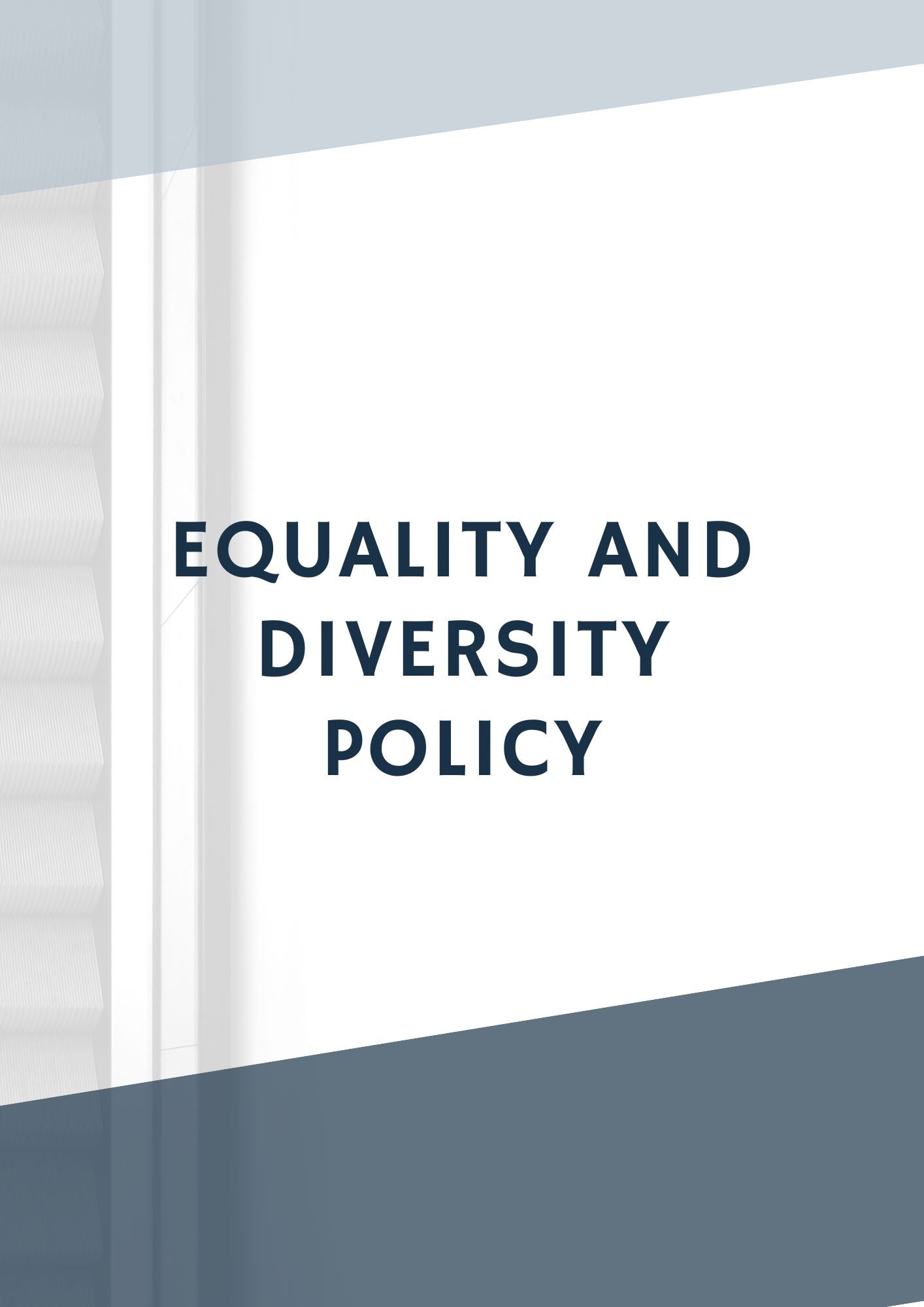 Equality and Diversity Policy